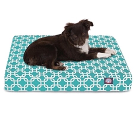 Majestic Pet Teal Links Small Orthopedic Memory Foam Rectangle Dog Bed 78899551236